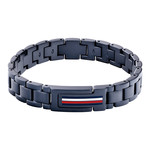 Bracelet acier bleu - vue 1