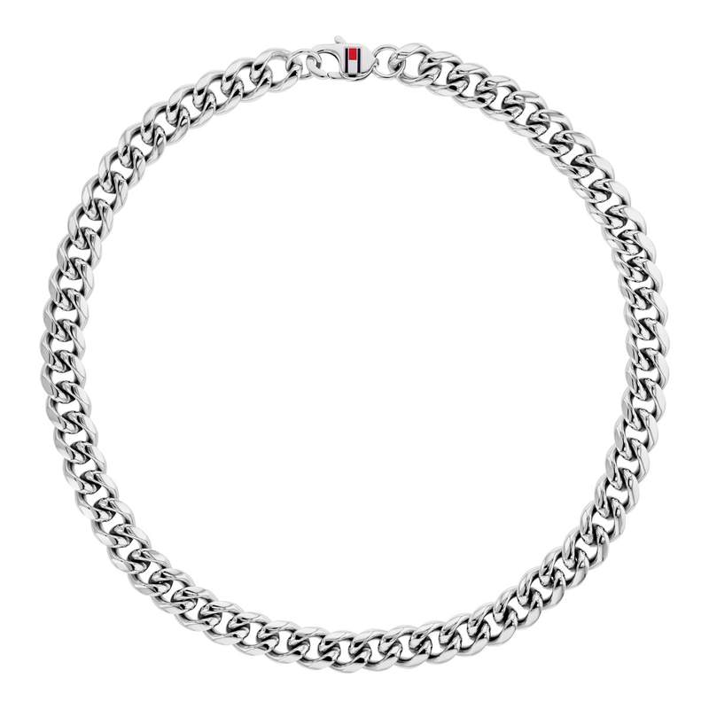 Collier acier gris 46cm - vue 1