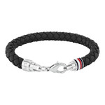 Bracelet cuir noir - vue 1