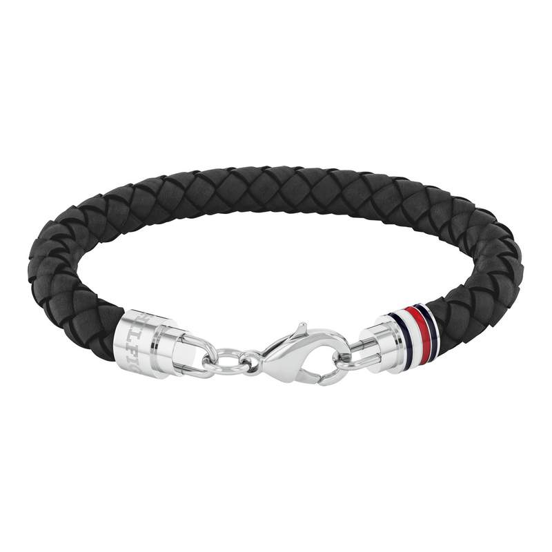 Bracelet cuir noir - vue 1