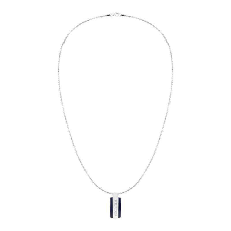 Collier acier bleu fonce 61cm - vue 1