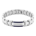 Bracelet acier bleu fonce - vue 1