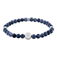 Bracelet acier bleu