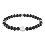 Bracelet acier noir - vue 1