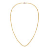 Collier acier doré jaune 19cm - vue V1