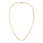 Collier acier doré jaune 19cm - vue 1
