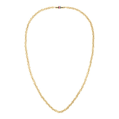 Collier acier doré jaune 19cm - vue 1