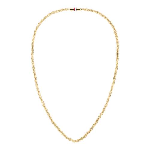 Collier acier doré jaune 19cm