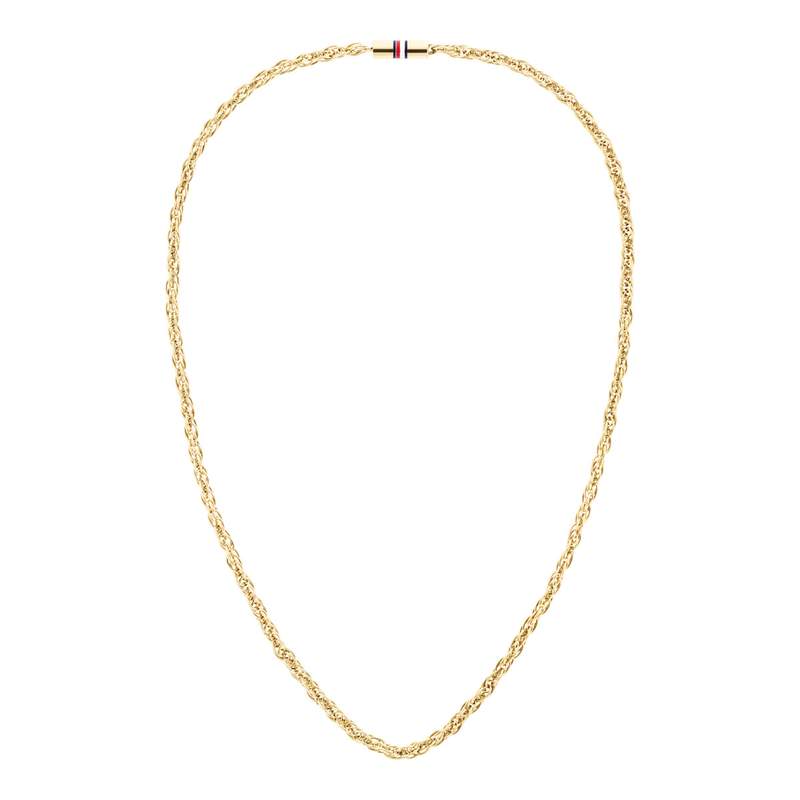 Collier acier doré jaune 19cm - vue 1