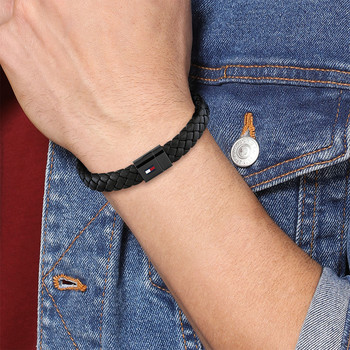 Bracelet cuir noir