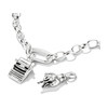 Charm's THOMAS SABO X WEDNESDAY Machine à écrire Mercredi argent 925 zirconia noir - vue VD2