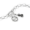 Bedel THOMAS SABO X WEDNESDAY W Mercredi zilver 925 zwarte zirkonia - bekijk VD1