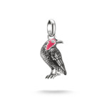 Charm's THOMAS SABO X WEDNESDAY Corbeau Mercredi argent 925 zirconia noir - vue 1
