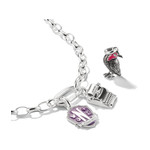 Charm's THOMAS SABO X WEDNESDAY Corbeau Mercredi argent 925 zirconia noir - vue D2