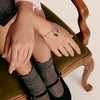 Bedel THOMAS SABO X WEDNESDAY Corbeau Mercredi zilver 925 zwarte zirkonia - Bekijk Vporté 1