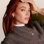 Collier THOMAS SABO THOMAS SABO x wednesday Fenêtre argent 925 zirconia 5cm - vue porté 1