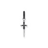 Boucles d'oreille THOMAS SABO Rebellious Glam épée argent 925 zirconia noir - vue V1