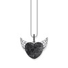 Pendentif THOMAS SABO REBELLIOUS GLAM coeur avec ailes argent 925 zirconia noir - vue V1