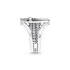 Chevaliere THOMAS SABO rebel kingdom épée argent 925 onyx noir zirconia - vue V2