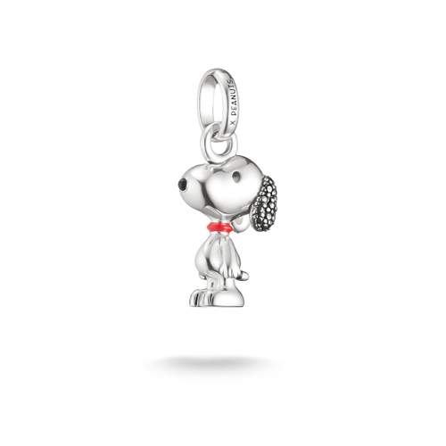 Charm's THOMAS SABO X PEANUTS Snoopy Pavé silver 925 black zirconia