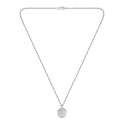 Chaine BOSS double b coin acier