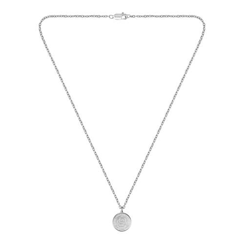 Chaine BOSS double b coin acier