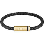 Bracelet cuir noir - vue 1