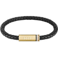 Bracelet cuir noir