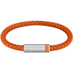 Bracelet cuir orange - vue 1