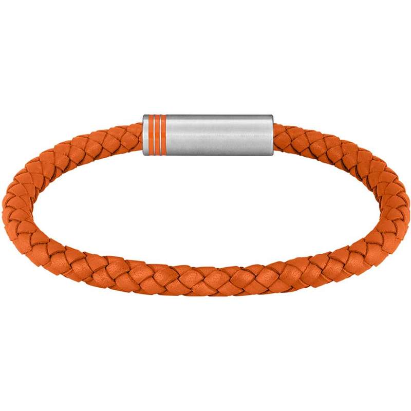 Bracelet cuir orange - vue 3