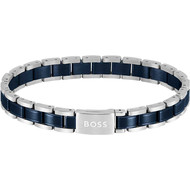 Bracelet acier bleu fonce