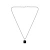 Collier acier argent 56cm - vue V1