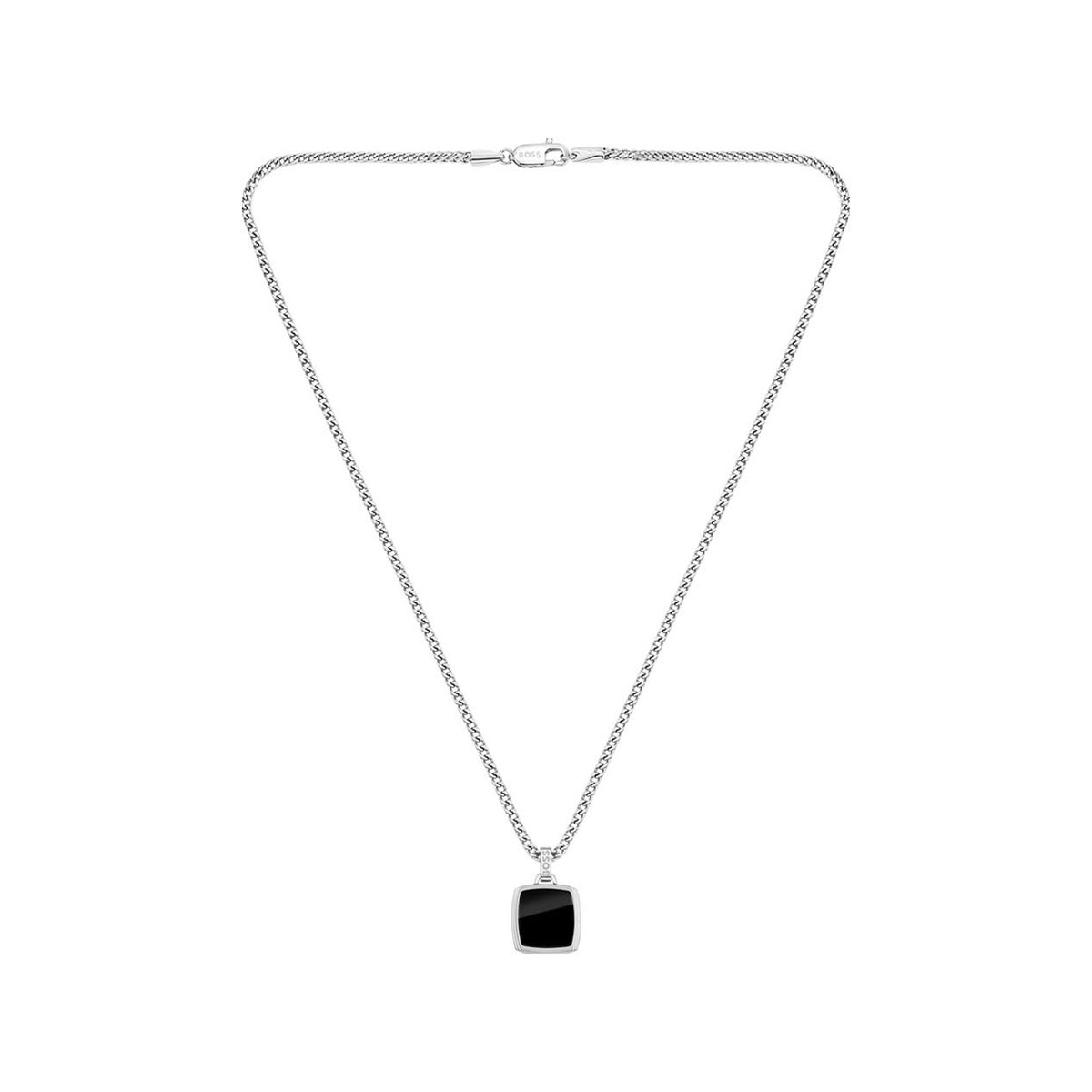 Collier acier argent 56cm