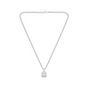 Collier acier argent 56cm - vue V3