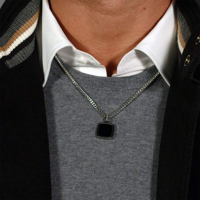 Collier acier 56cm - vue porté 1