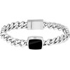 Bracelet acier argent - vue V1