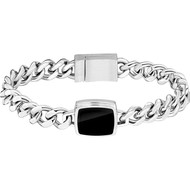 Bracelet acier argent