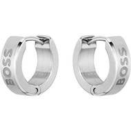 Boucles d'oreille BOSS acier