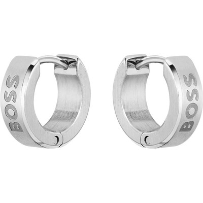 BOSS stalen oorbellen