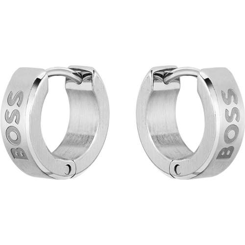 Boucles d'oreille BOSS acier