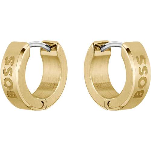 BOSS gold-plated steel earrings