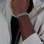 Bracelet acier doré jaune - vue porté 1