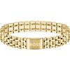 Bracelet acier doré jaune - vue V1