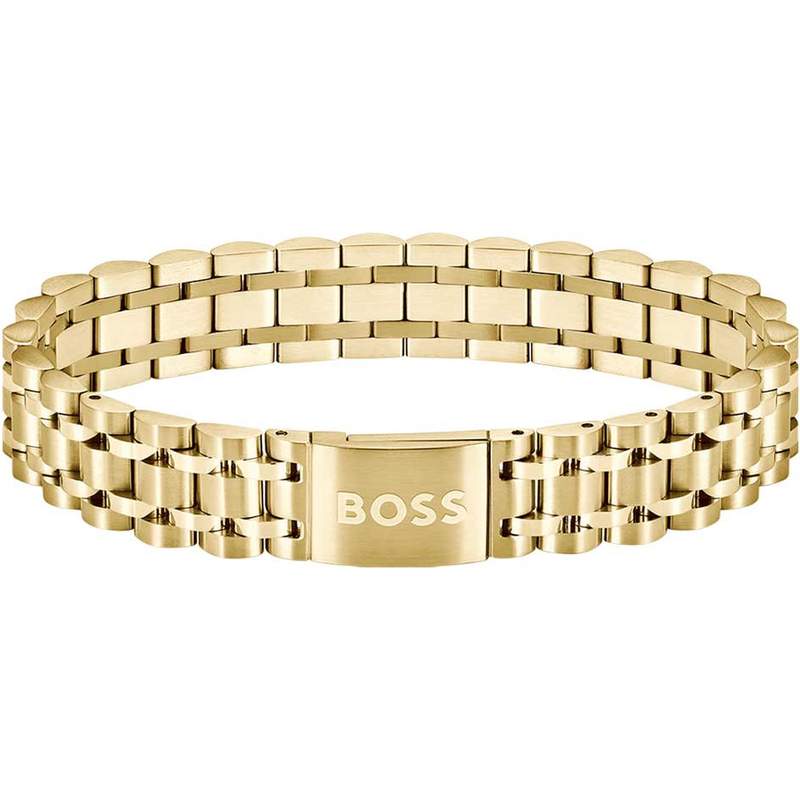 Bracelet acier doré jaune - vue 1