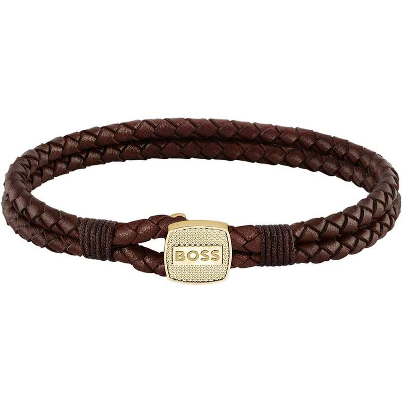 Bracelet cuir marron - vue 1