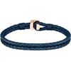 Bracelet cuir bleu fonce - vue V3