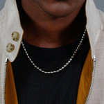 Collier acier 51cm - vue porté 1