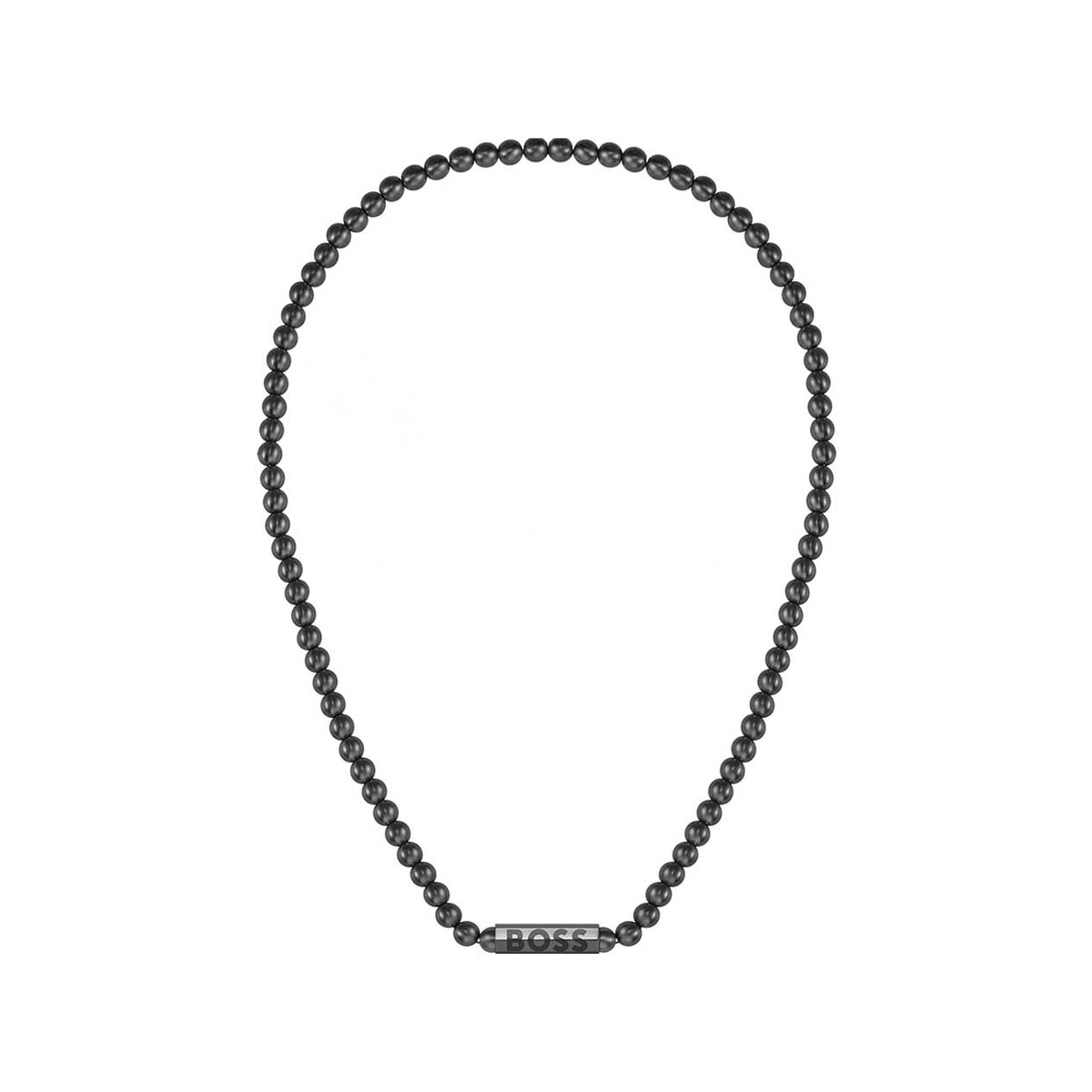 Collier acier noir 51cm