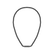 Collier acier noir 51cm