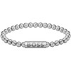 Bracelet acier argent - vue V1